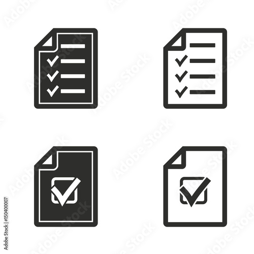 Checklist icon set.