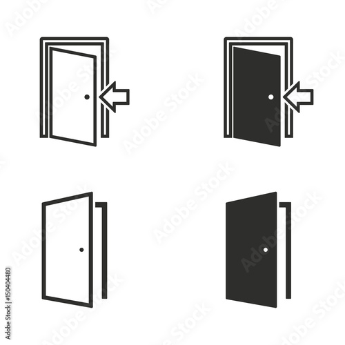 Door icon set.
