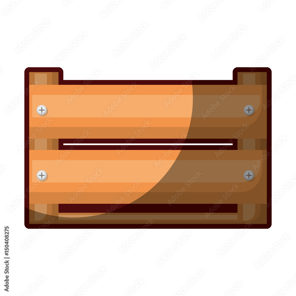 colorful silhouette of wooden box in closeup and half shadow vector illustration colorful silhouette of wooden box in closeup and half shadow vector illustration
