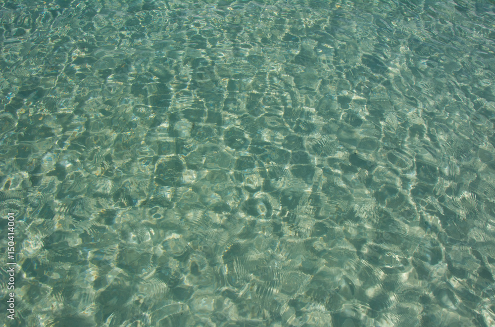 Fototapeta premium Clear blue water background, sea surface