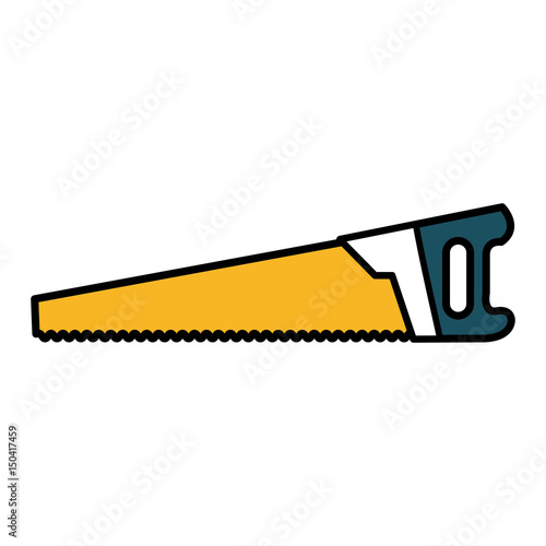 handsaw construction tool isolated icon vector illustration design