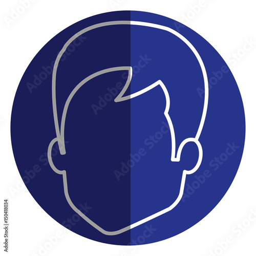 young man avatar character vector illustration design