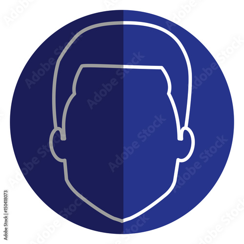 young man avatar character vector illustration design
