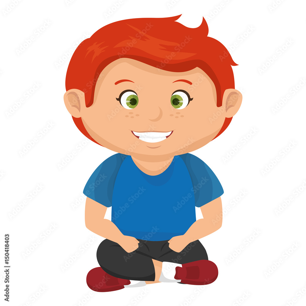 happy little boy character vector illustration design happy little boy character vector illustration design