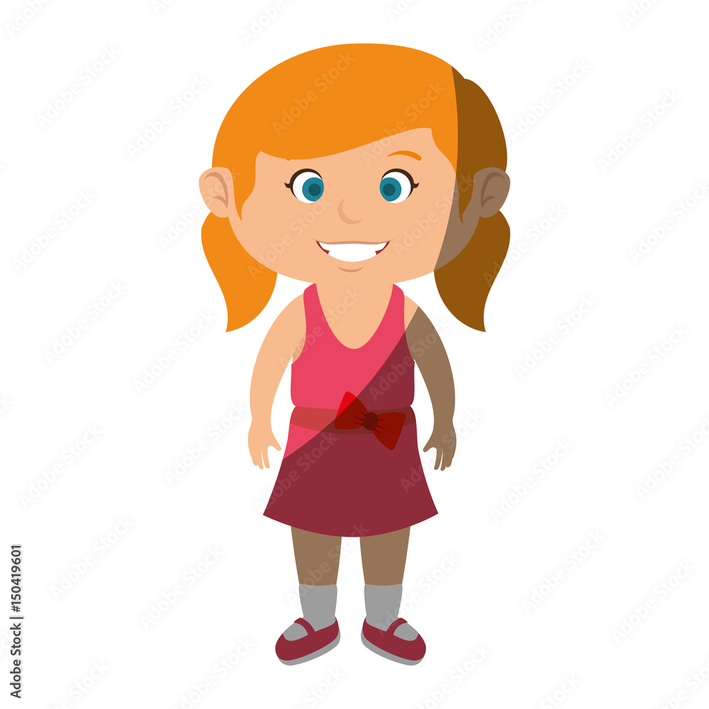 cute little girl character vector illustration design cute little girl character vector illustration design