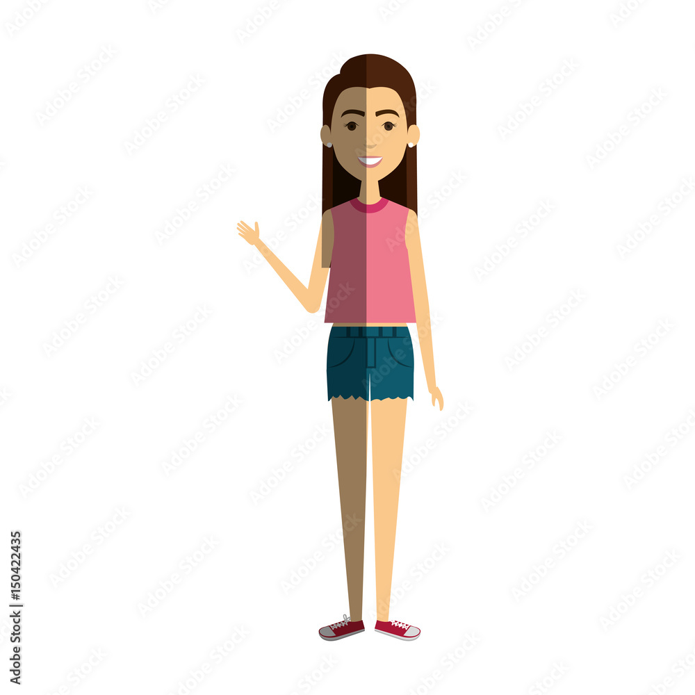 beautiful and young woman student vector illustration design beautiful and young woman student vector illustration design