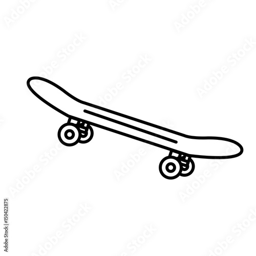 skate board isolated icon vector illustration design