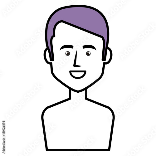 young woman shirtless avatar character vector illustration design