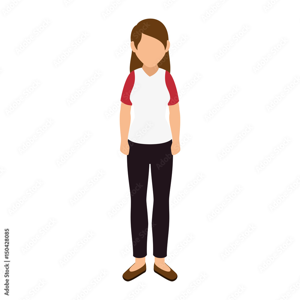 businesswoman isometric avatar character vector illustration design businesswoman isometric avatar character vector illustration design