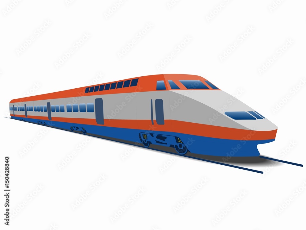 illustration of train. vector drawing illustration of train. vector drawing