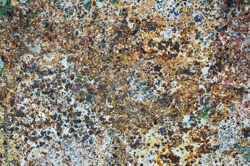 Bild auf Leinwand Close up of an old painted metal surfice