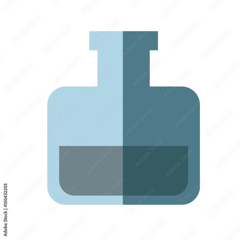 Fototapeta premium glass flask laboratory bottle science image vector illustration