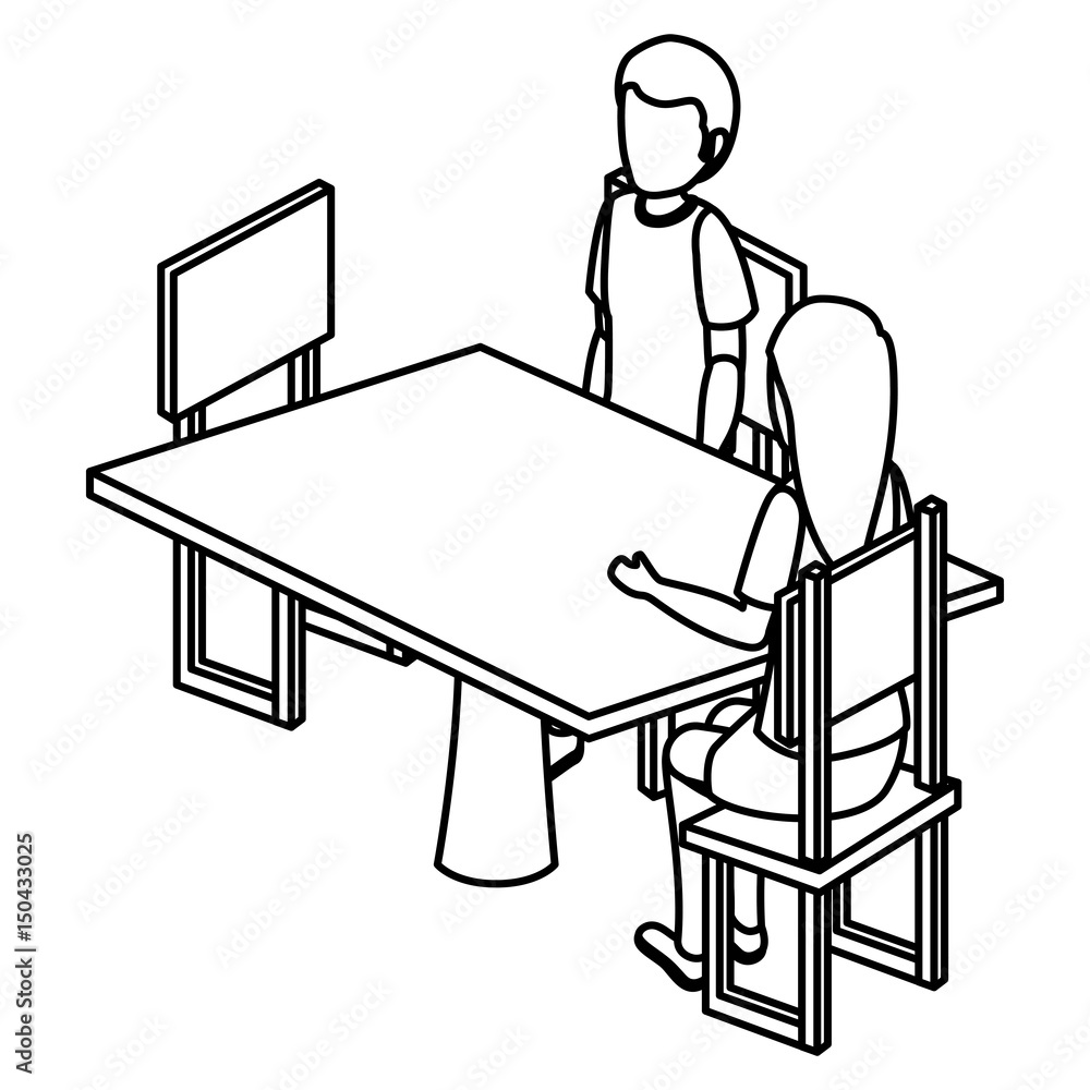 Group of people sitting vector illustration design Group of people sitting vector illustration design