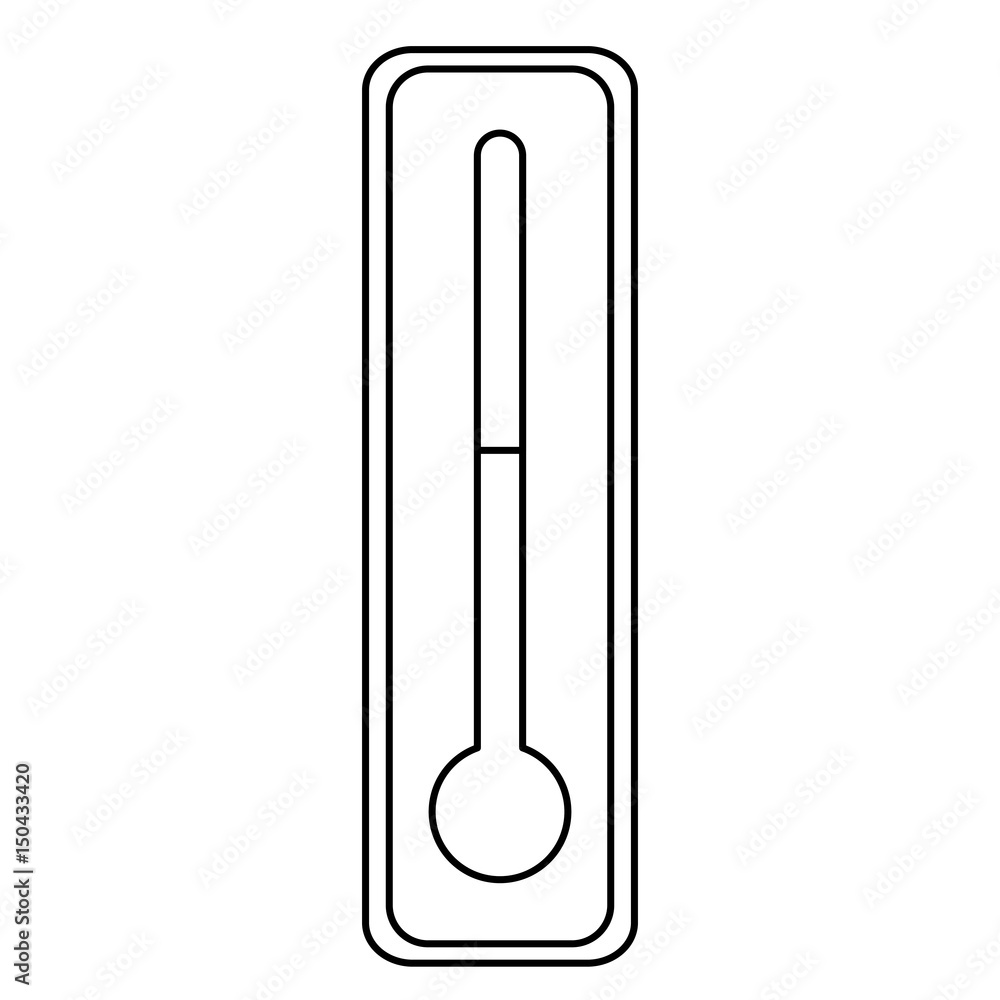 thermometer temperature control degree diagnostic line vector illustration thermometer temperature control degree diagnostic line vector illustration