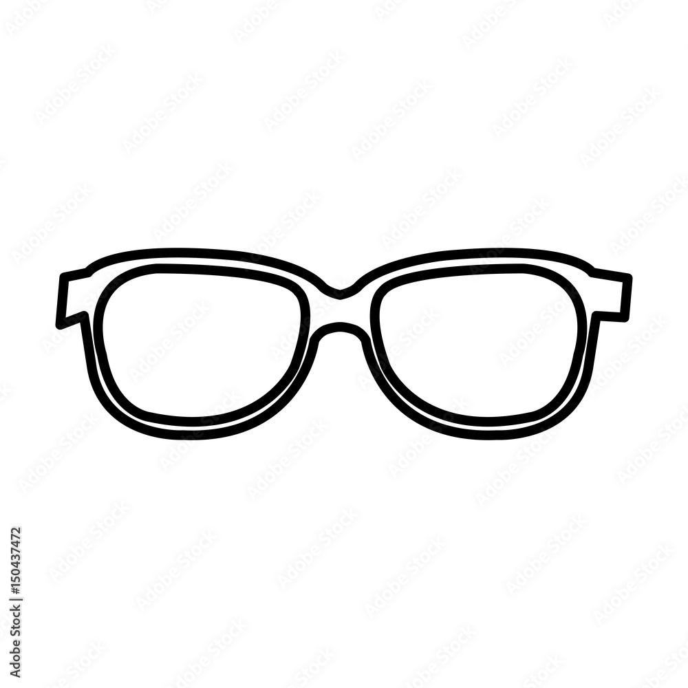 Fototapeta premium glasses view isolated icon vector illustration design