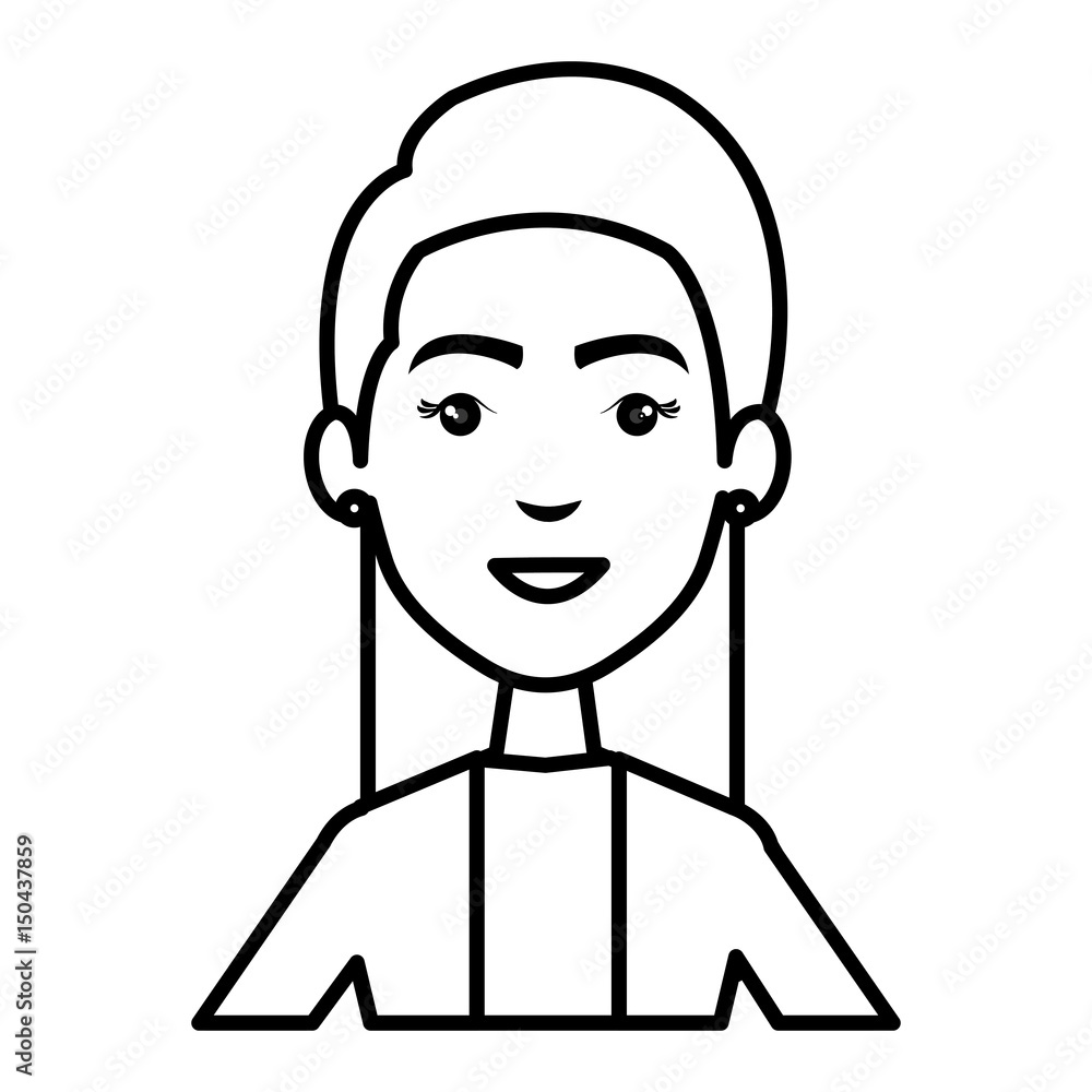 businesswoman avatar character icon vector illustration design