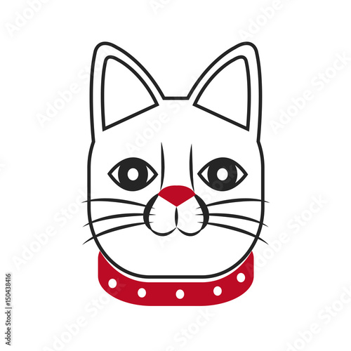 japanese lucky cat symbolic talisman toy tradition vector illustration