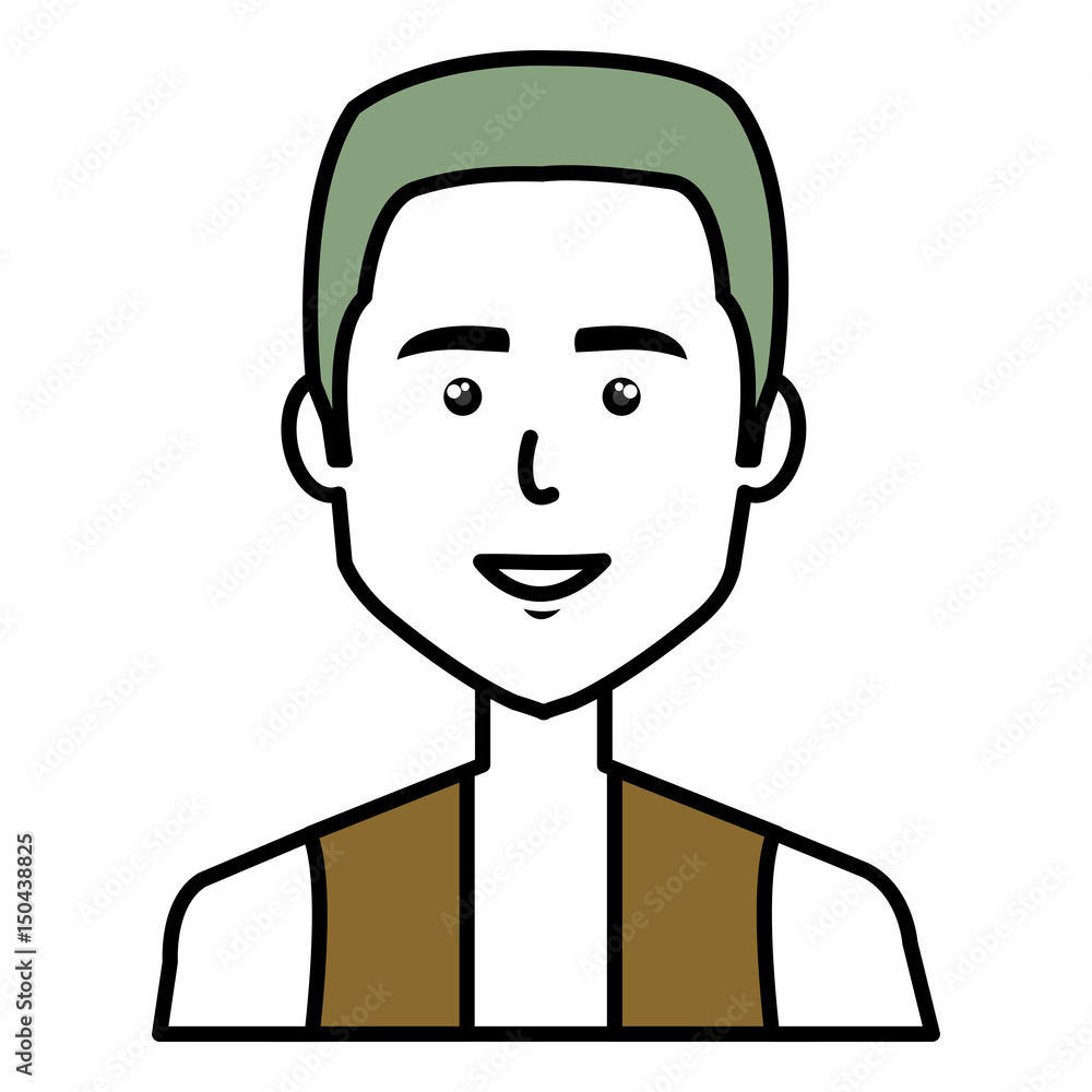 businessman avatar character icon vector illustration design
