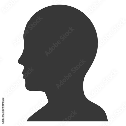 Male head silhouette icon vector illustration graphic design © djvstock