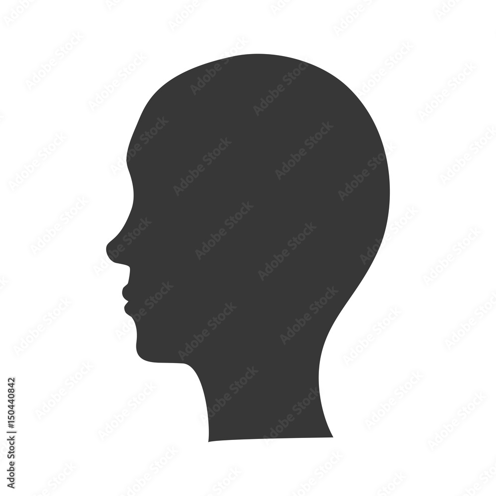 Male head silhouette icon vector illustration graphic design Male head silhouette icon vector illustration graphic design
