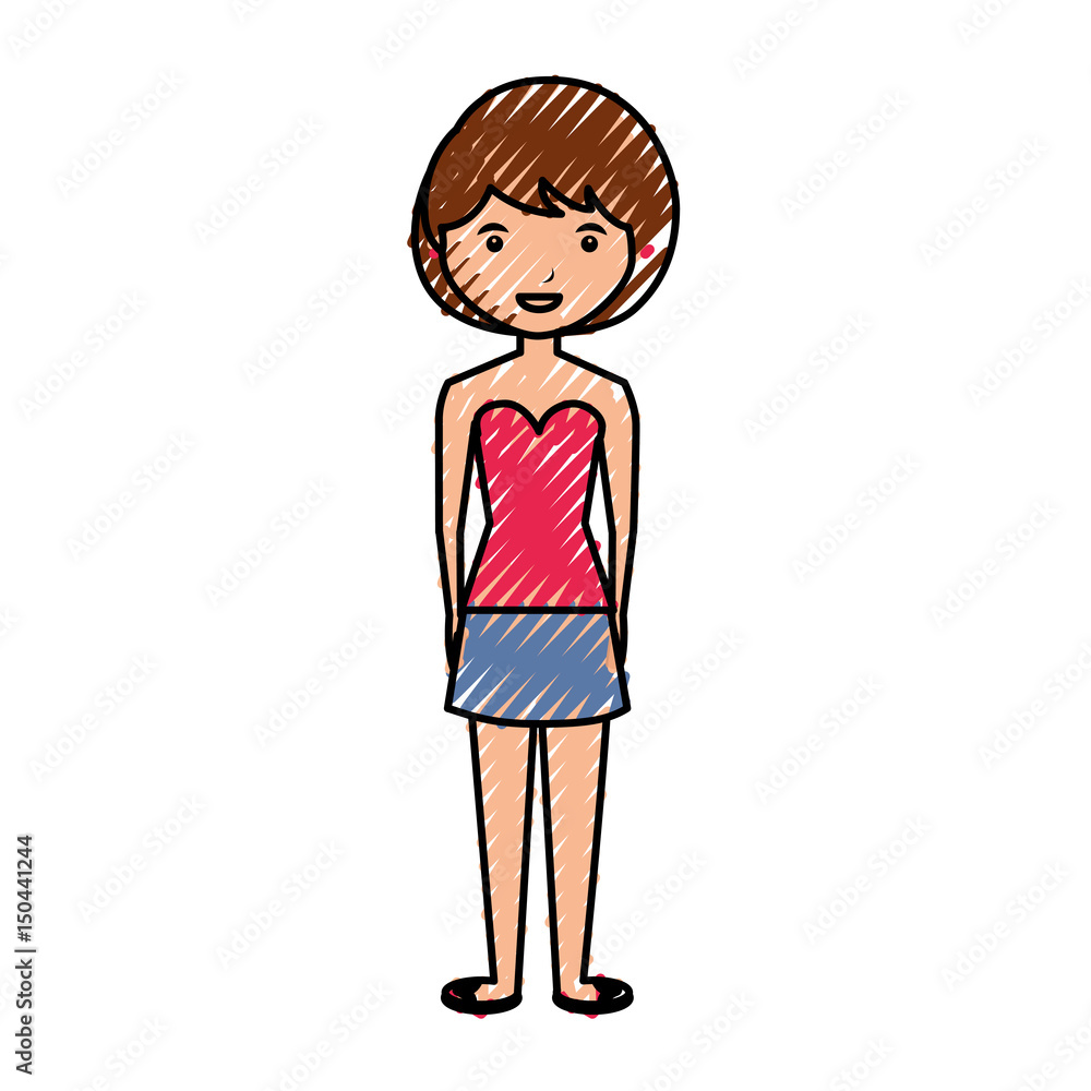 young woman avatar character vector illustration design young woman avatar character vector illustration design