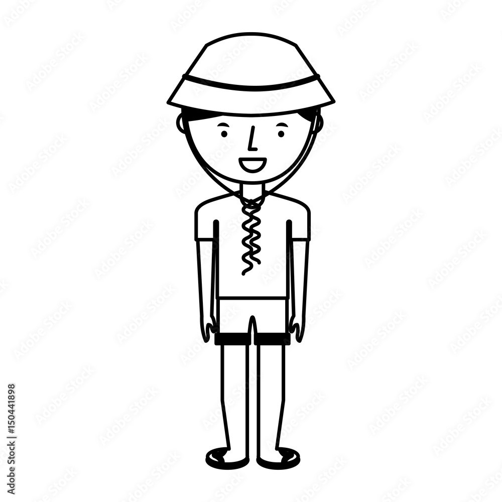 young man with summer fashion vector illustration design young man with summer fashion vector illustration design