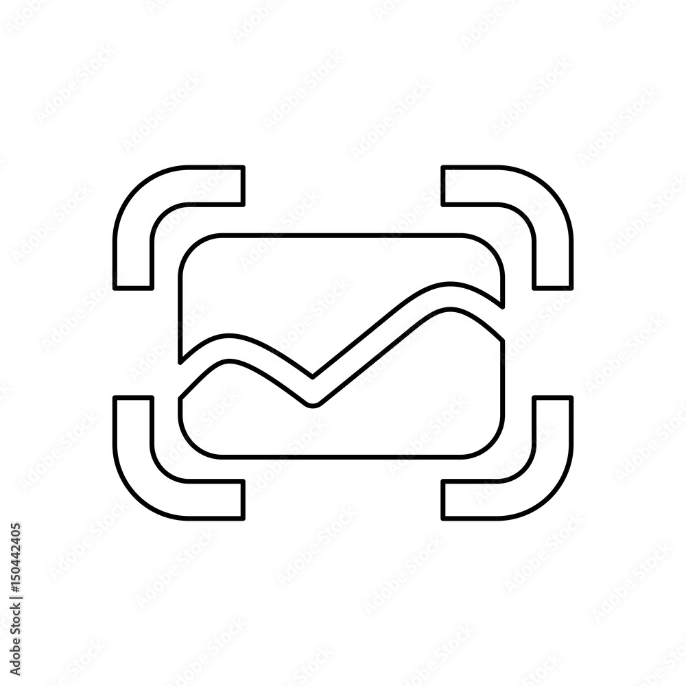Picture of landscape icon vector illustration graphic design Picture of landscape icon vector illustration graphic design