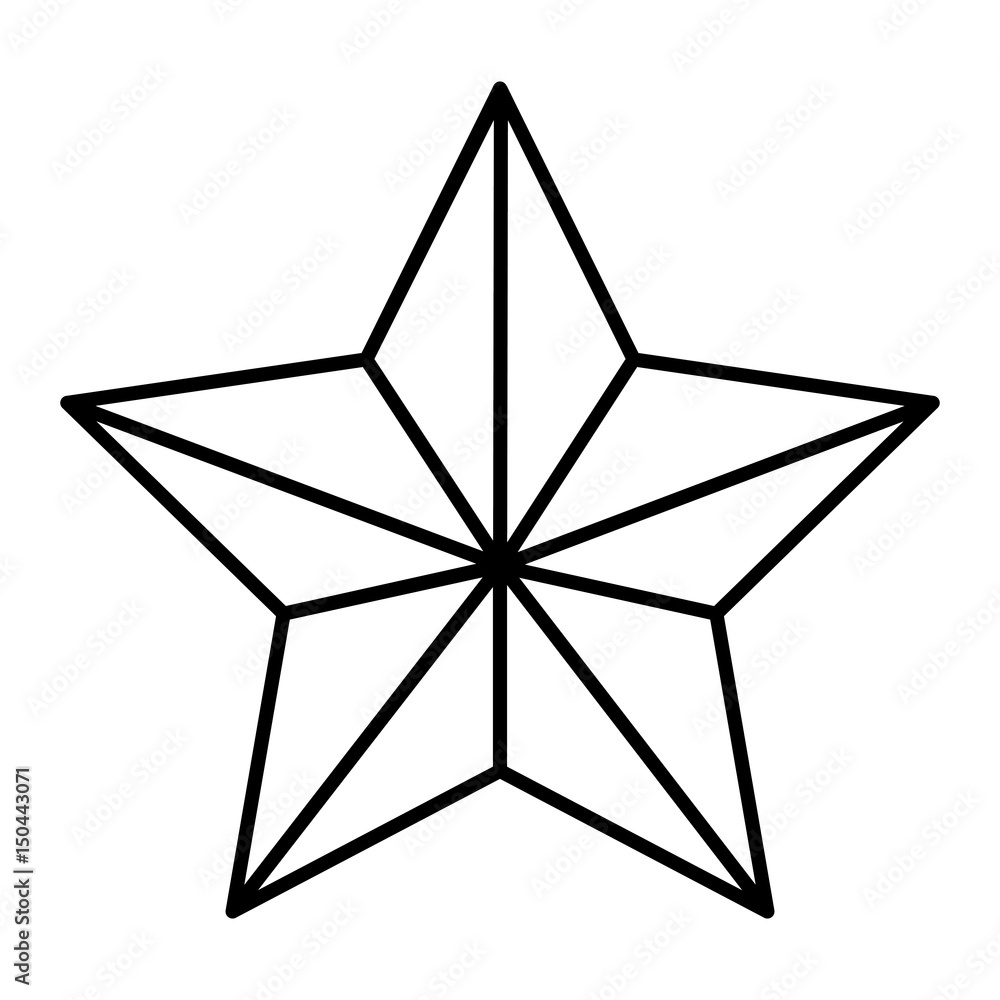 Obraz premium trophy star isolated icon vector illustration design