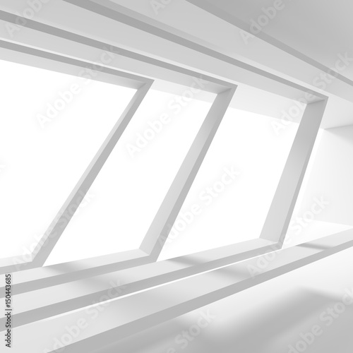 Minimalistic Interior Design. Empty Room with Window