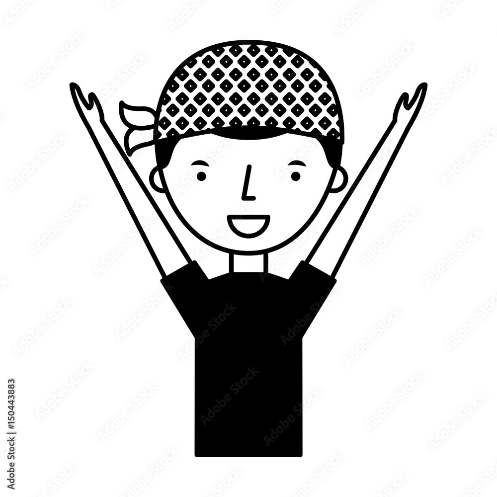 young man with summer fashion vector illustration design young man with summer fashion vector illustration design