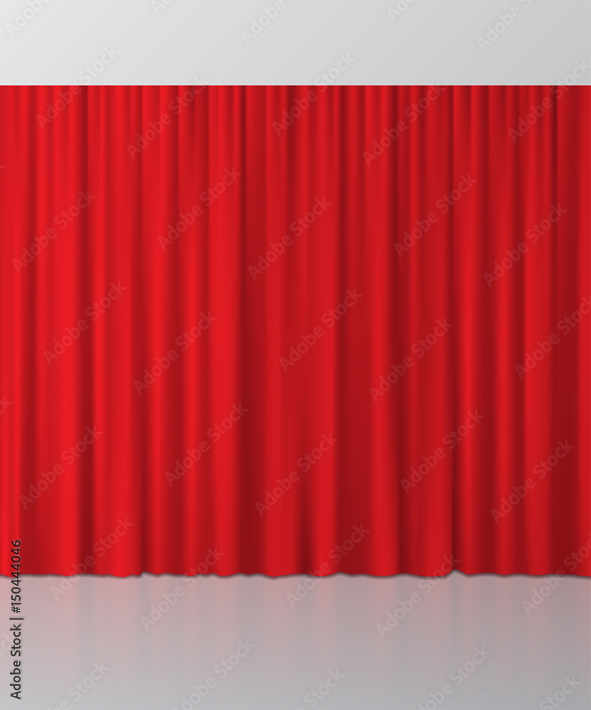 Red curtain background. Vector illustration. Red curtain background. Vector illustration.