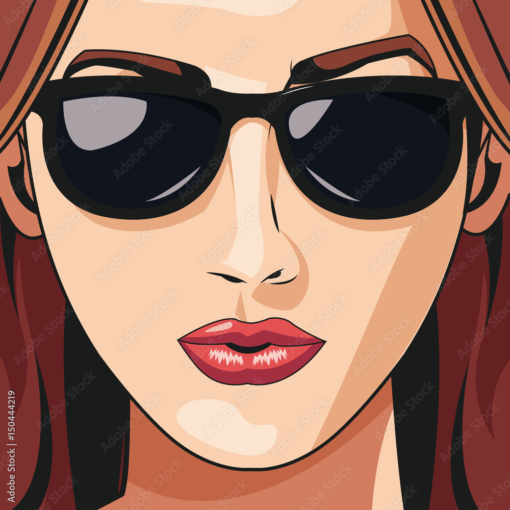 woman face lipstick beautiful young vector illustration woman face lipstick beautiful young vector illustration