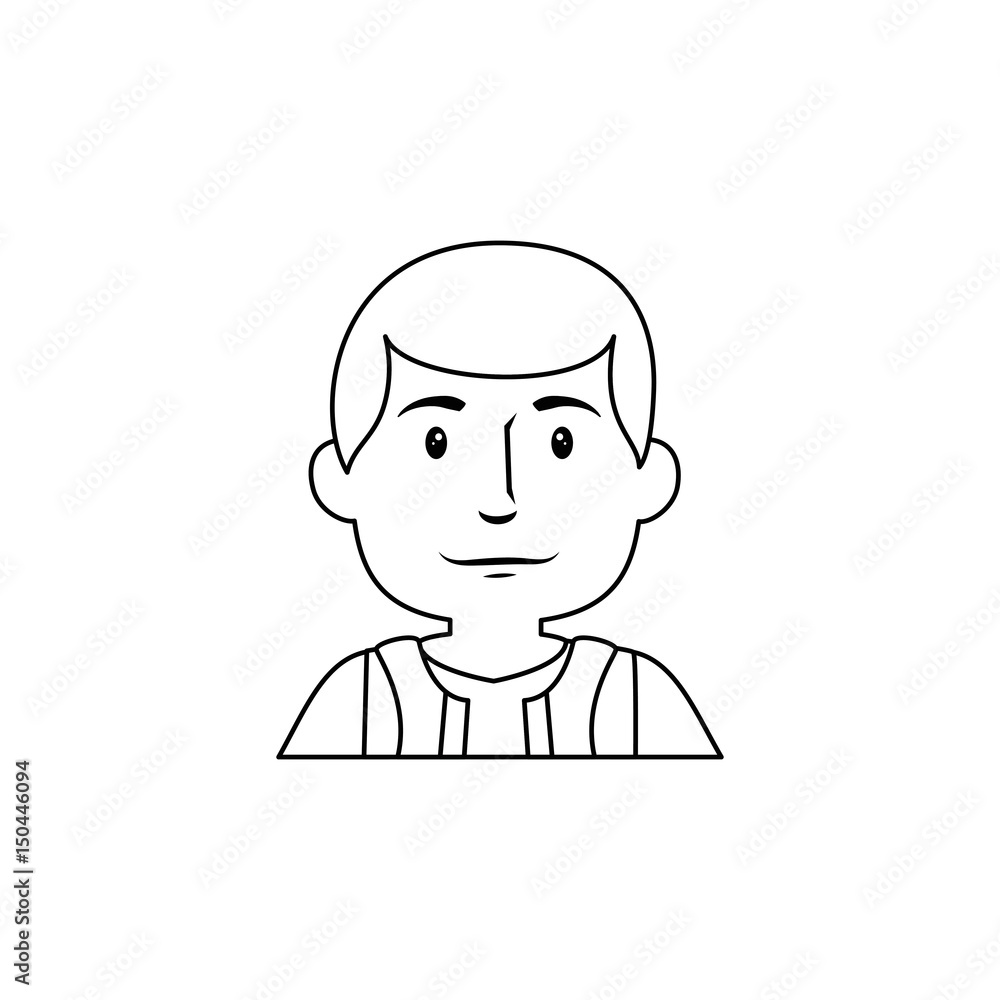 man cartoon icon over white background. vector illustration man cartoon icon over white background. vector illustration