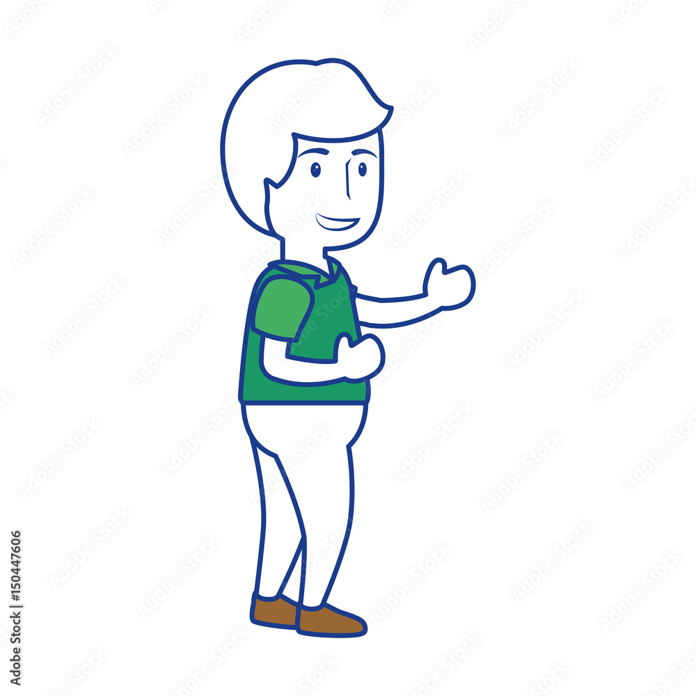 man cartoon icon over white background. colorful design. vector illustraiton man cartoon icon over white background. colorful design. vector illustraiton