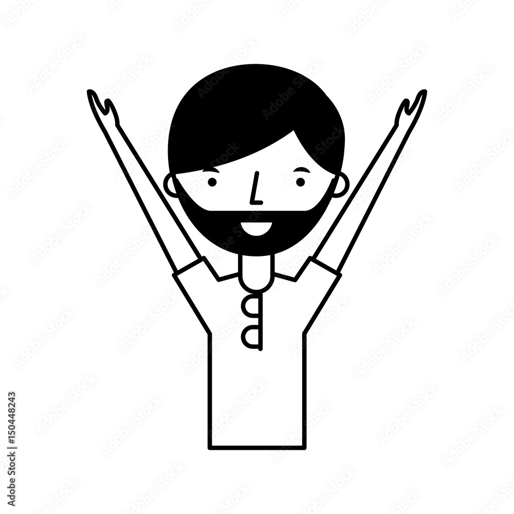 young man with summer fashion vector illustration design young man with summer fashion vector illustration design