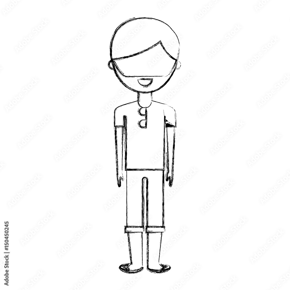 young man with summer fashion vector illustration design young man with summer fashion vector illustration design