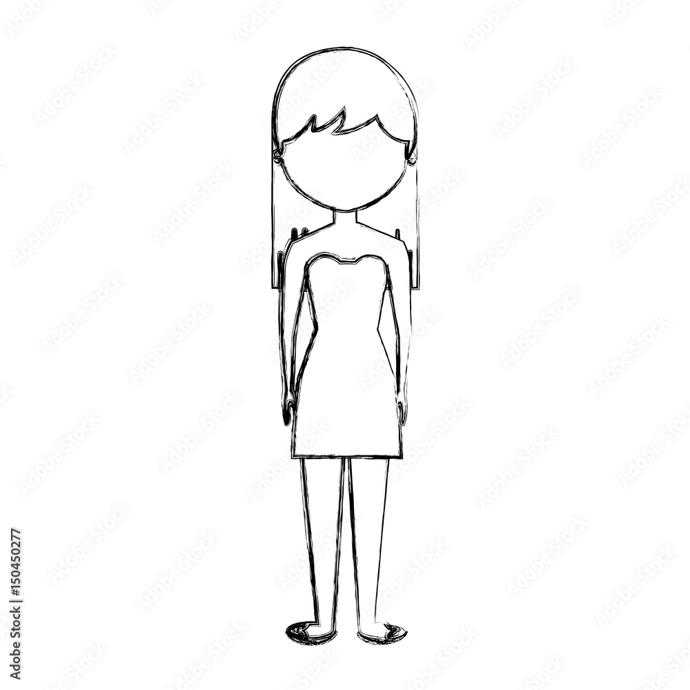 young woman avatar character vector illustration design young woman avatar character vector illustration design
