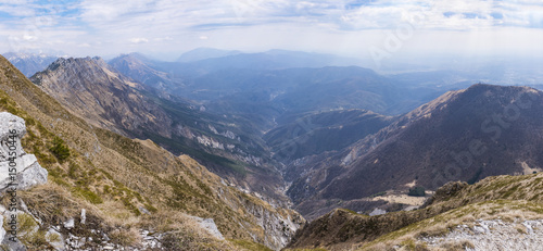 View to Julian Alps in Slowenia from Monte Chiampon photo