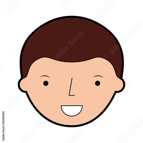 young man avatar character vector illustration design