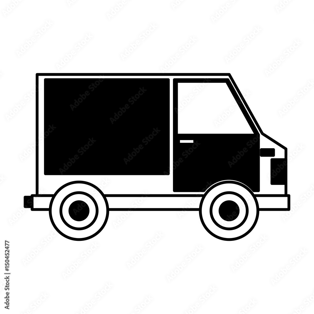 van delivery service icon vector illustration design