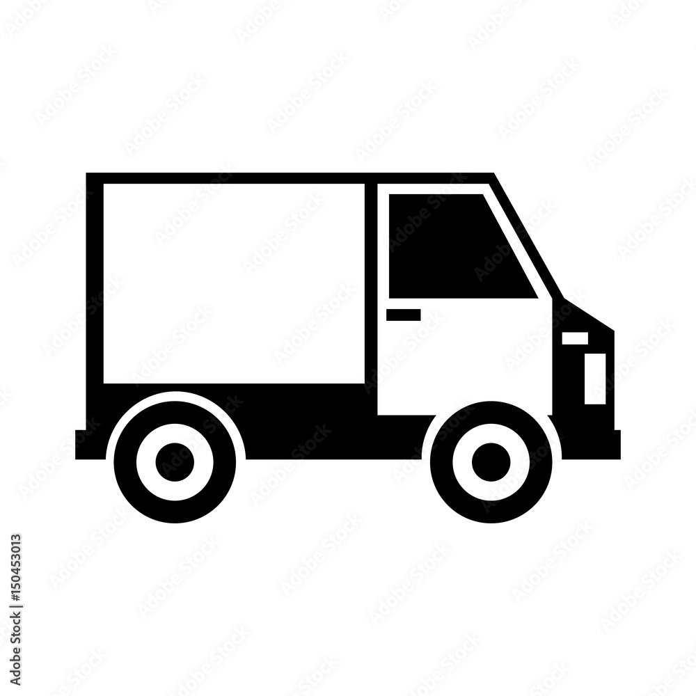 van delivery service icon vector illustration design