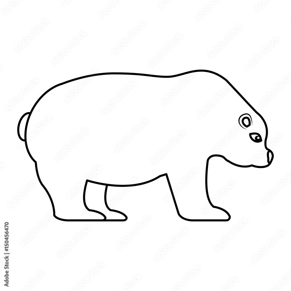 polar bear isolated icon vector illustration design polar bear isolated icon vector illustration design