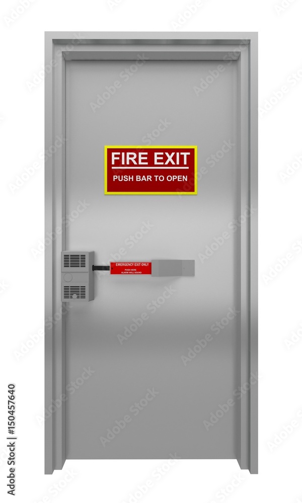 Door for evacuation in case of fire Door for evacuation in case of fire