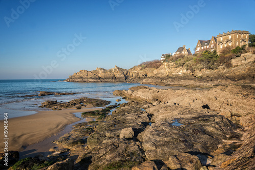 Coast of Brittany at Saint Lunaire near Saint Malo, France