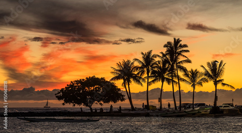 Tropical sunset.