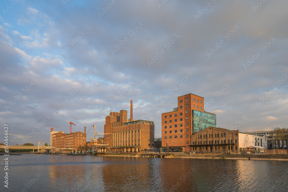 Fototapeta premium Sundown Inner Harbour Duisburg / Germany