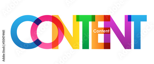 CONTENT Vector Letters Icon