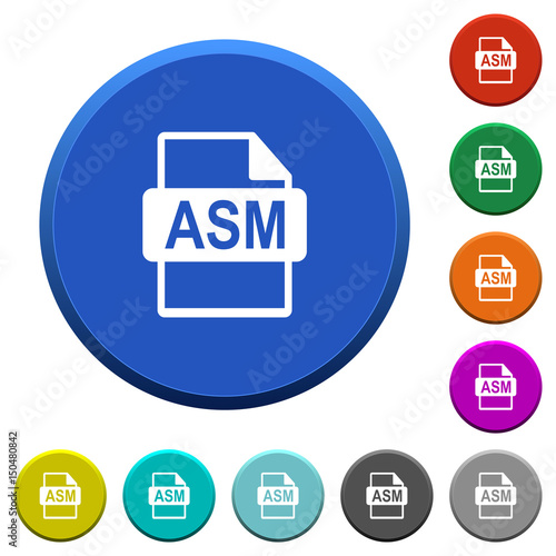 ASM file format beveled buttons