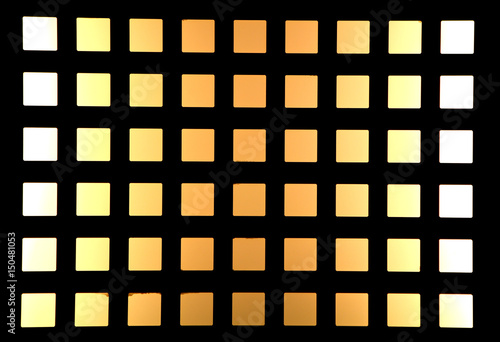quadrati di luce giallo e arancio photo