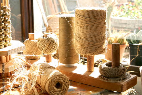 Esparto halfah grass used for crafts basketry photo